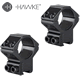 Hawke - Ring Mounts 1" 9-11mm 2 Piece Black - Medium