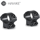 Hawke - Matchmount 2pc, 9-11mm Rail Mount Low - Double Screw, 1" Tube