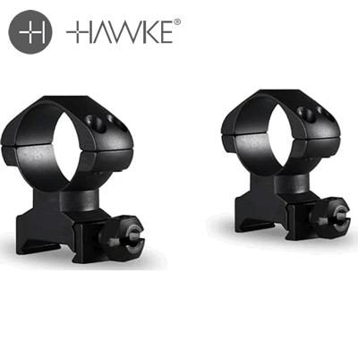 Hawke - Precision Steel Ring Mounts 1" 2 Piece Weaver High