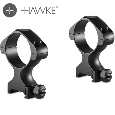 Hawke - Precision Steel Ring Mounts 34mm 2 Piece Weaver High