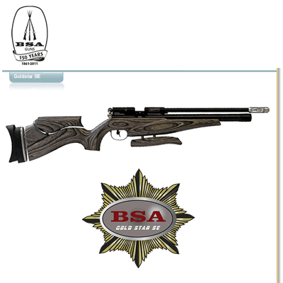 BSA Gold Star SE Black Pepper Single Shot PCP .22 Air Rifle  Barrel .