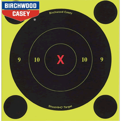 Birchwood Casey - Shoot-N-C 6" Bulls-Eye X Bull Target 60 Sheet Pack