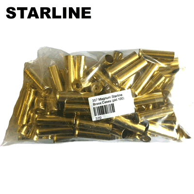 Starline - .357 Magnum Unprimed Brass Cases (Pack of 100)