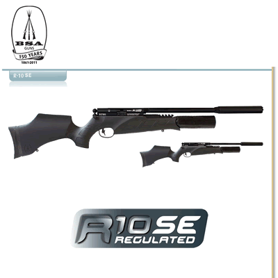 BSA R10 SE Standard Length PCP .22 Air Rifle 15" Barrel 844380011849
