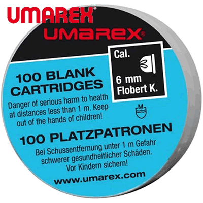 Umarex - .22 (6mm) Crimped Flobert Blanks (Tub of 100)