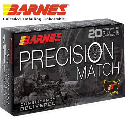 Barnes - 6.5mm Creedmoor 140gr Precision Match OTM BT Rifle Ammunition