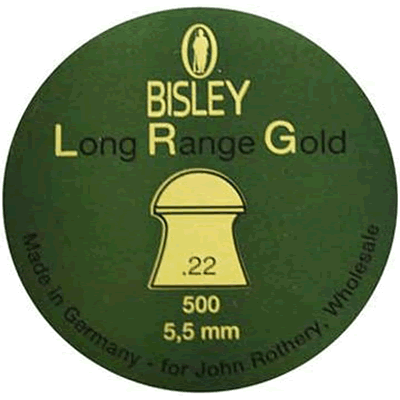 Bisley - Long Range Gold .22 Pellets (Tin of 500)