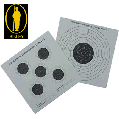 Bisley - Air Rifle 5 & 1 Bull Targets (Pack of 50)