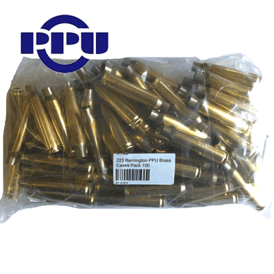 Prvi Partizan - .223 Remington Unprimed Brass Cases (Pack of 100)