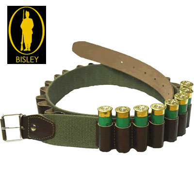 Bisley - Cartridge Belt Leather on Webbing - 20ga