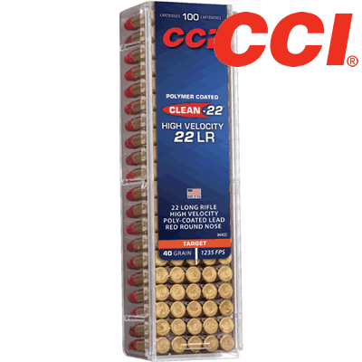 CCI - .22LR Clean High Velocity 40gr Rifle Ammunition