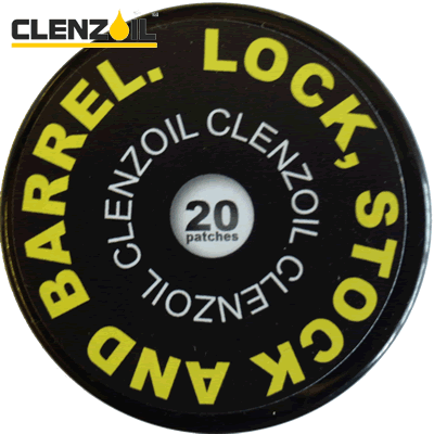 Clenzoil - Field & Range - All-In-One Bore Cleaning Kit -12ga - Top Up Patches (Pot of 20)