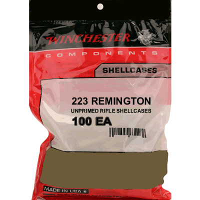 Winchester - .223 Remington Unprimed Brass Cases (Pack of 100)