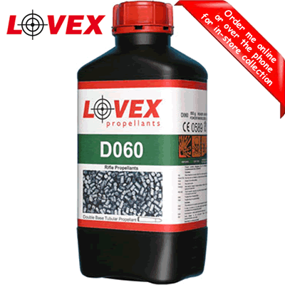 Lovex - D060 Double Base Smokeless Reloading Powder 500g Pot (Previously Accurate 5754)