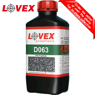Lovex - D063 Double Base Smokeless Reloading Powder 500g Pot