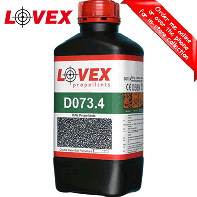 Lovex - D073.4 Double Base Smokeless Reloading Powder 500g Pot (Previously Accurate 2230)