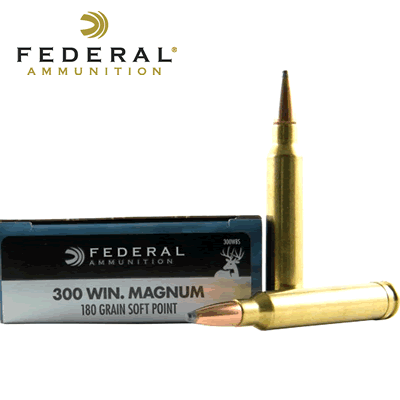 Federal - .300 Win Mag Power-Shok Soft Point 180gr Rifle Ammunition