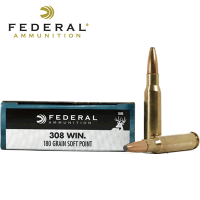 Federal - .308 Win Power-Shok Soft Point 180gr Rifle Ammunition