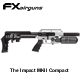 FX Impact  MKII Silver Compact PCP .177 Air Rifle 19.5" Barrel .
