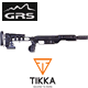 GRS - Adjustable Stock, Bolthorn Tikka T3 Right Hand Black Chassis