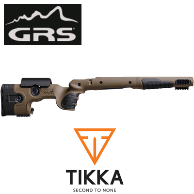 GRS - Adjustable Stock, Bifrost Tikka T3, Right Hand Brown
