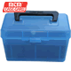 MTM Case Gard - H50-RM Delux Ammo Box 50 Round with Handle (Clear Blue)