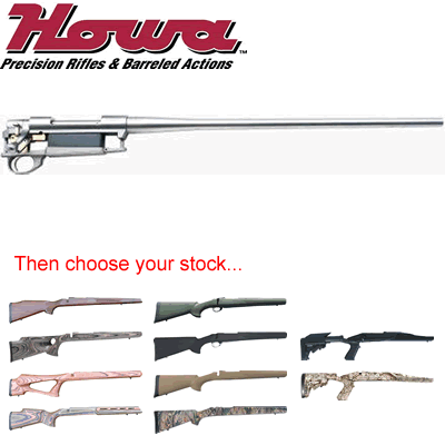 Howa - 1500 - Stainless Steel Sporter Barrelled Action with 1/2" Thread, 24" Barrel with 1-10" Twist Rate, .25-06 Long Action