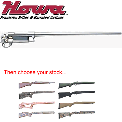 Howa - 1500 - Stainless Steel Varmint Barrelled Action with 5/8" Thread, 24" Barrel with 1-12" Twist Rate, .204 Ruger Short Action