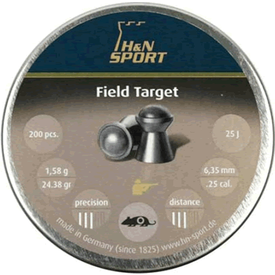 H&N - Field Target .25 Pellets (Tin of 200)