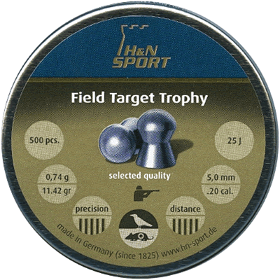 H&N - Field Target Trophy .20 Pellets (Tin of 500)