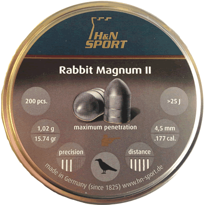 H&N - Rabbit Magnum II .177 Pellets (Tin of 200)