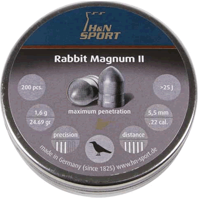 H&N - Rabbit Magnum II .22 Pellets (Tin of 200)
