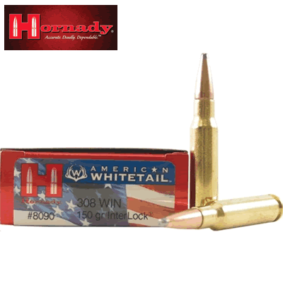 Hornady - .308 Win 150gr SP Interlock American Whitetail Rifle Ammunition