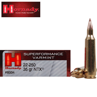 Hornady - .22-250 Rem Superformance Varmint 35gr NTX Rifle Ammunition