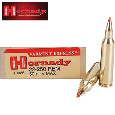 Hornady - Varmint Express .22-250 Rem 50gr V-Max Rifle Ammunition