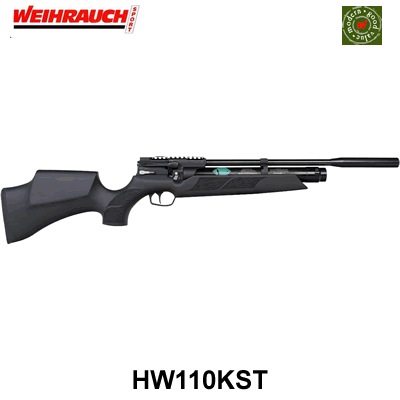 Weihrauch HW110KST PCP .22 Air Rifle 12 1/4" Barrel 4042406140313