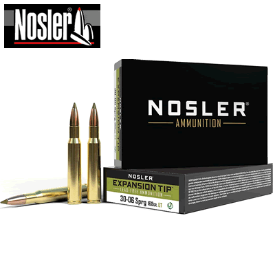 Nosler - .30-06 Springfield 168gr E-TipÂ® Lead Freeâ„¢ Rifle Ammunition