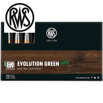 RWS - .308 Win 139gr Evo Green Lead Free Rifle Ammunition
