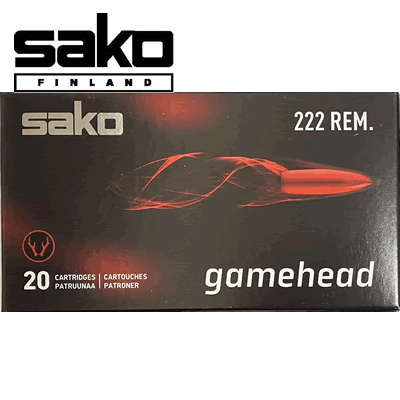 Sako - .222 Rem 106G Gamehead Soft Point 50gr Rifle Ammunition