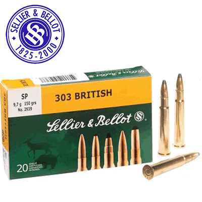Sellier & Bellot - .303 British 150gr SP Rifle Ammunition