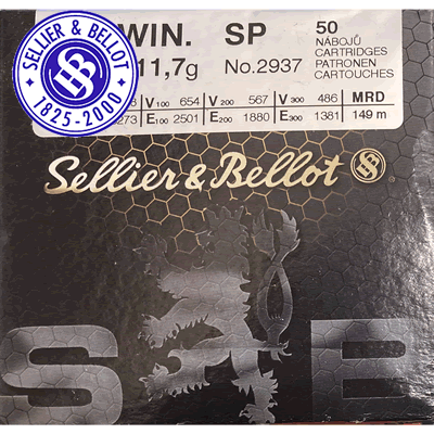 Sellier & Bellot - .308 Win 180gr SP Rifle Ammunition