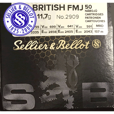Sellier & Bellot - .303 British 180gr FMJ Rifle Ammunition