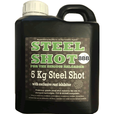 Clay & Game - Standard Steel Shot BBB / 4.83mm (5Kg Tub)