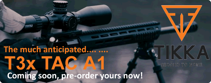 Tikka T3x TAC A1 Rifles Now In Stock