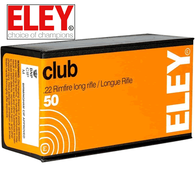 Eley - .22LR Club 40gr Rifle Ammunition