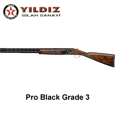 Yildiz Pro Black, Grade 3 Break Action 12ga Over & Under Shotgun 28" Barrel .