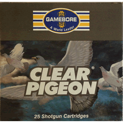 Gamebore - Clear Pigeon - 12ga-6/30g - Fibre (Box of 25/250)