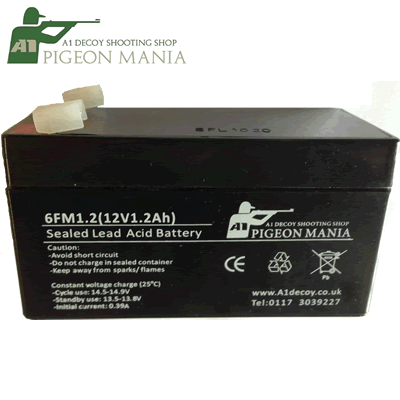 A1 Decoying - 12V 1.2AH Rechargeable Sealed Lead Acid Battery