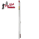 Pro Shot - 1 Piece Stainless Steel Cleaning Rod .30/.338 Cal 50"