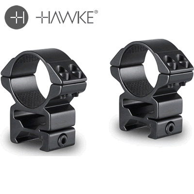Hawke - Matchmount 2pc, Weaver Mount high - Double Screw, 30mm Tube